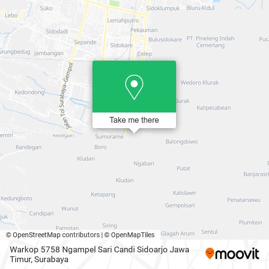 Warkop 5758 Ngampel Sari Candi Sidoarjo Jawa Timur map