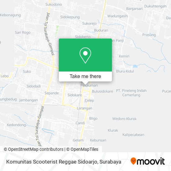 Komunitas Scooterist Reggae Sidoarjo map