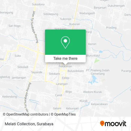 Melati Collection map
