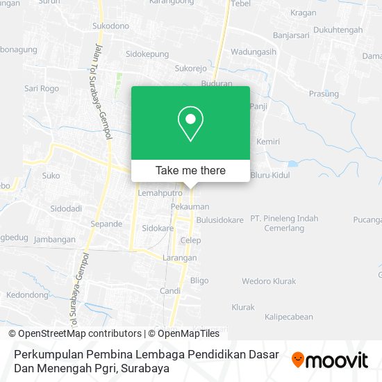 Perkumpulan Pembina Lembaga Pendidikan Dasar Dan Menengah Pgri map