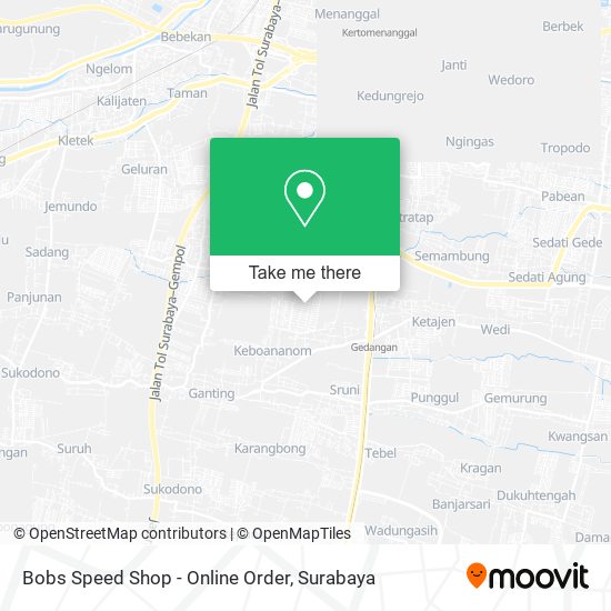 Bobs Speed Shop - Online Order map