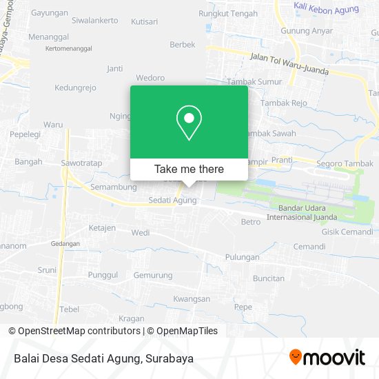 Balai Desa Sedati Agung map