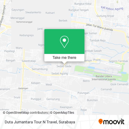 Duta Jumantara Tour N Travel map