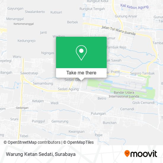 Warung Ketan Sedati map