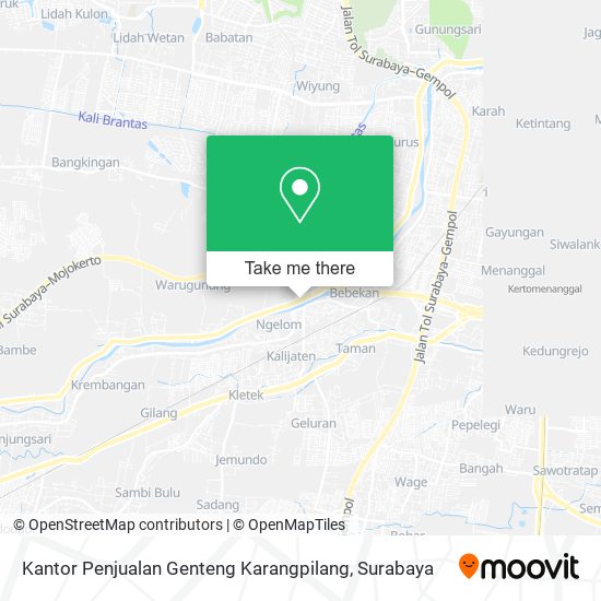 Kantor Penjualan Genteng Karangpilang map