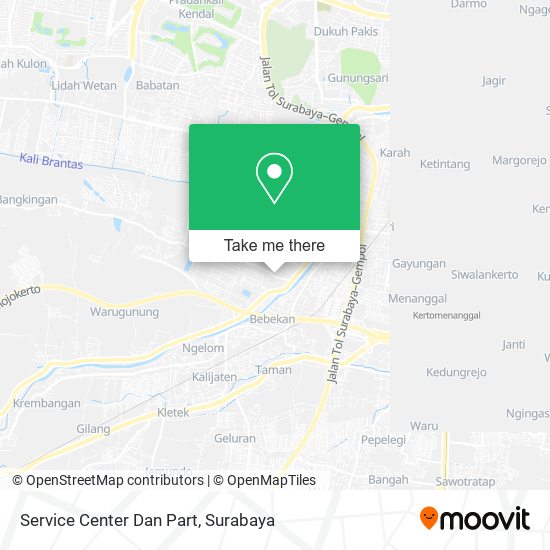 Service Center Dan Part map