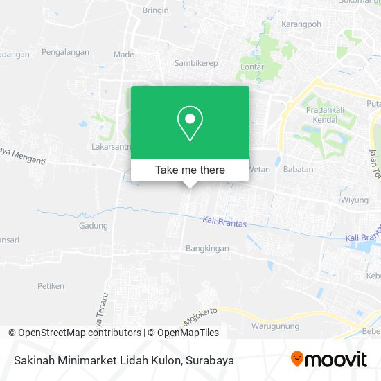 Sakinah Minimarket Lidah Kulon map