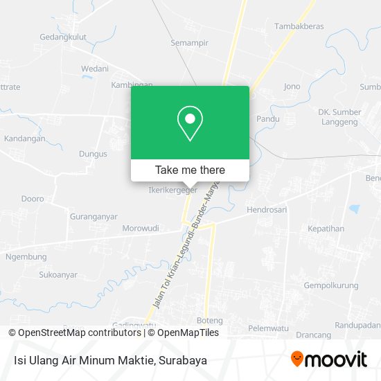 Isi Ulang Air Minum Maktie map