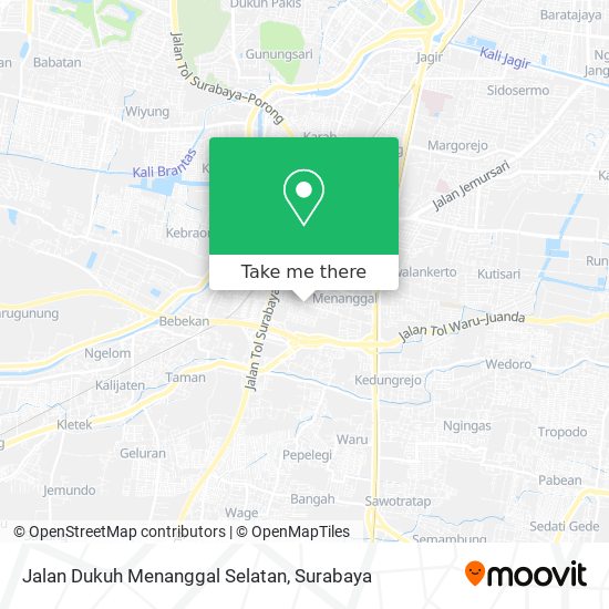 Jalan Dukuh Menanggal Selatan map