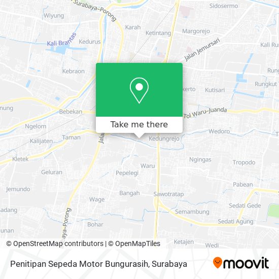 Penitipan Sepeda Motor Bungurasih map