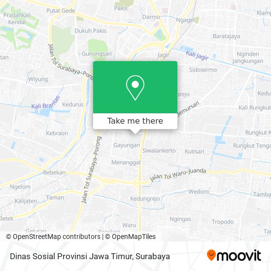 Dinas Sosial Provinsi Jawa Timur map
