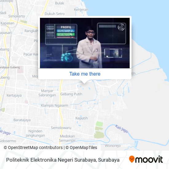 Politeknik Elektronika Negeri Surabaya map