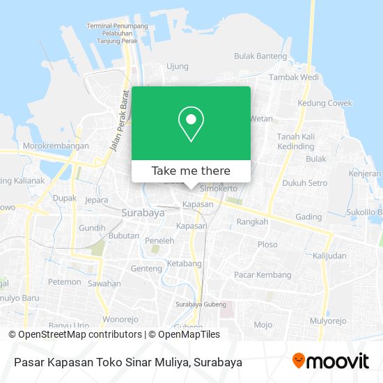 Pasar Kapasan Toko Sinar Muliya map