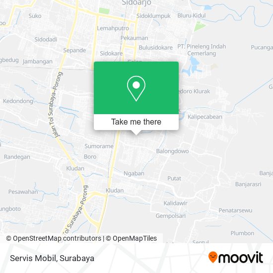 Servis Mobil map