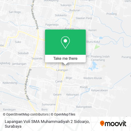 Lapangan Voli SMA Muhammadiyah 2 Sidoarjo map
