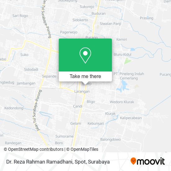 Dr. Reza Rahman Ramadhani, Spot map