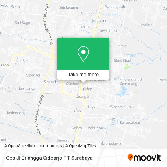 Cps Jl Erlangga Sidoarjo PT map