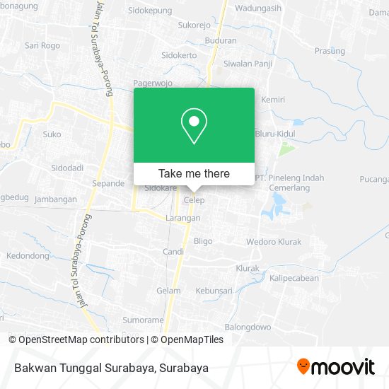 Bakwan Tunggal Surabaya map