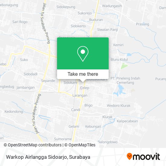 Warkop Airlangga Sidoarjo map