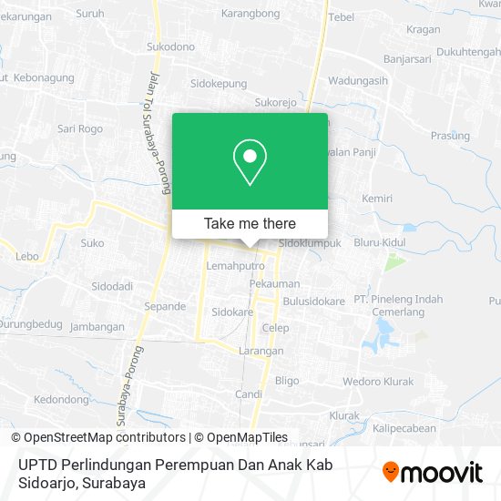 UPTD Perlindungan Perempuan Dan Anak Kab Sidoarjo map