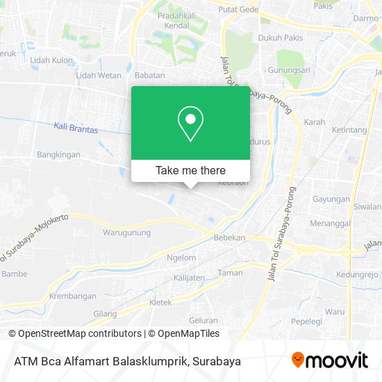 ATM Bca Alfamart Balasklumprik map