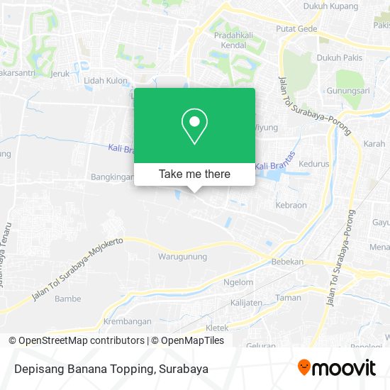 Depisang Banana Topping map