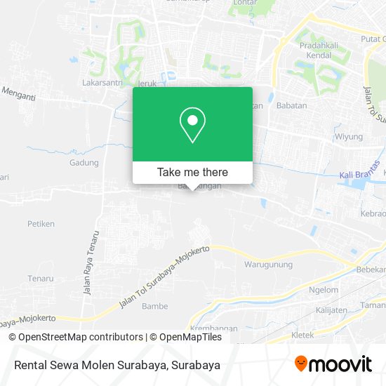 Rental Sewa Molen Surabaya map