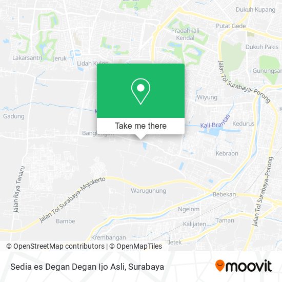 Sedia es Degan Degan Ijo Asli map