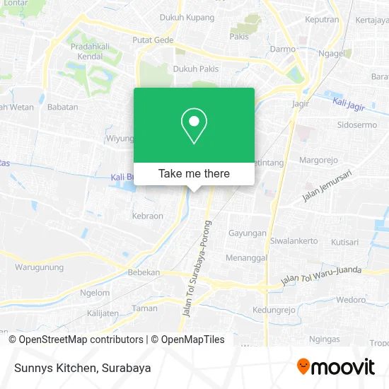 Sunnys Kitchen map