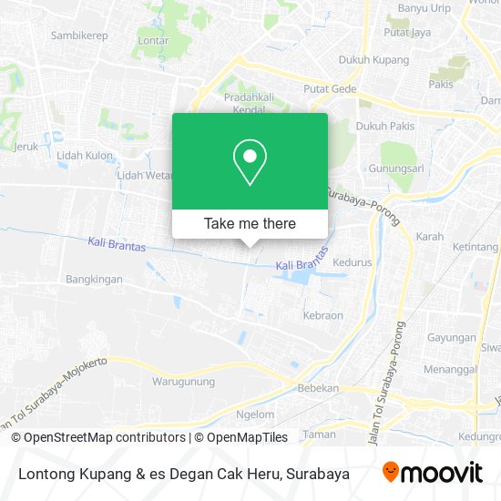 Lontong Kupang & es Degan Cak Heru map