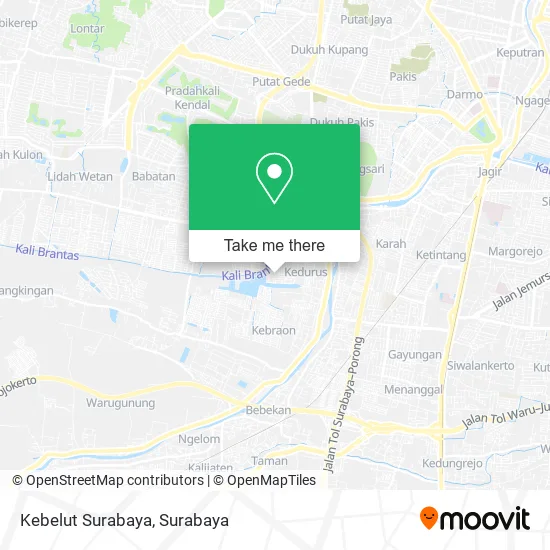 Kebelut Surabaya map