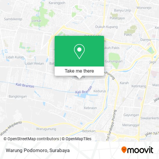 Warung Podomoro map