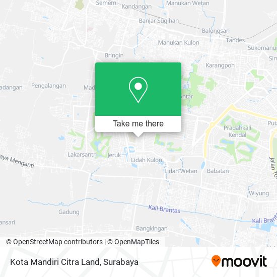 Kota Mandiri Citra Land map