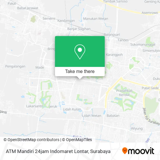 ATM Mandiri 24jam Indomaret Lontar map
