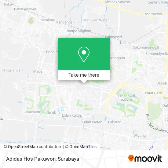 Adidas Hos Pakuwon map