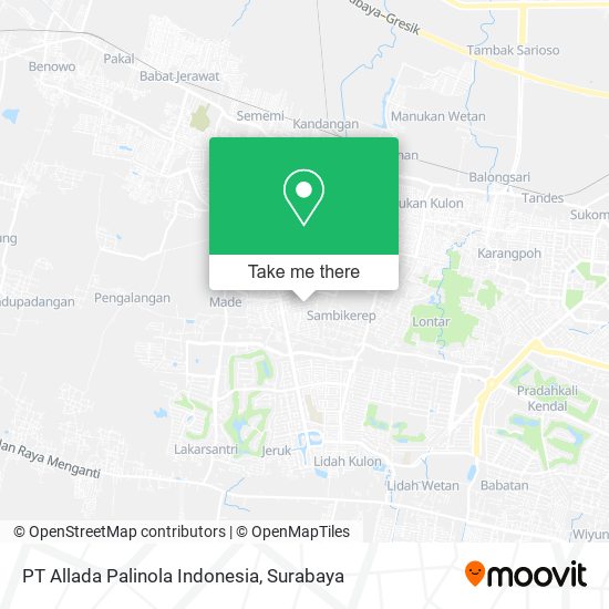 PT Allada Palinola Indonesia map