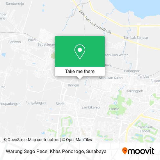 Warung Sego Pecel Khas Ponorogo map