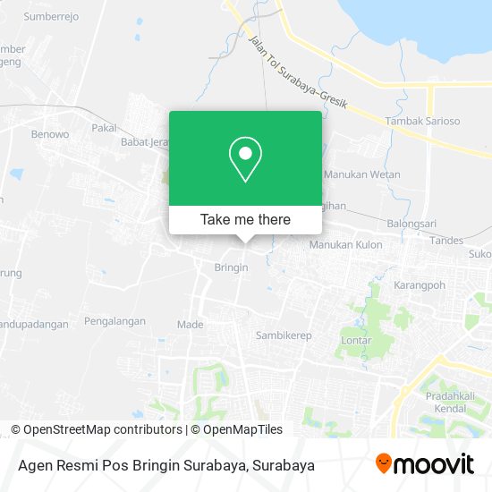 Agen Resmi Pos Bringin Surabaya map