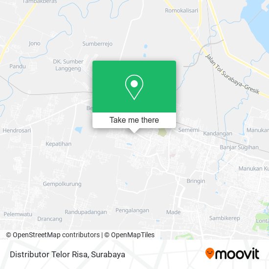 Distributor Telor Risa map