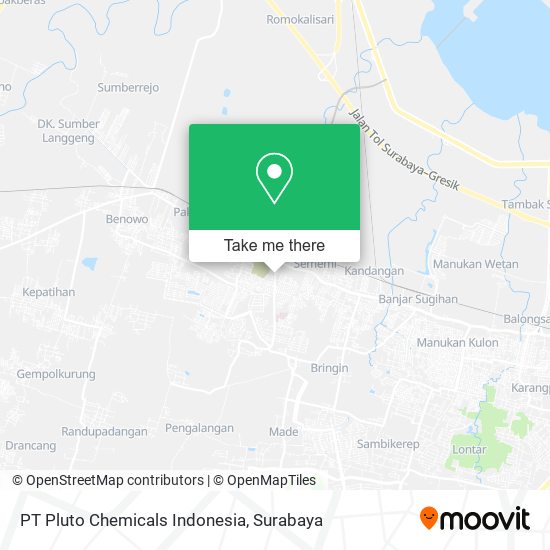 PT Pluto Chemicals Indonesia map