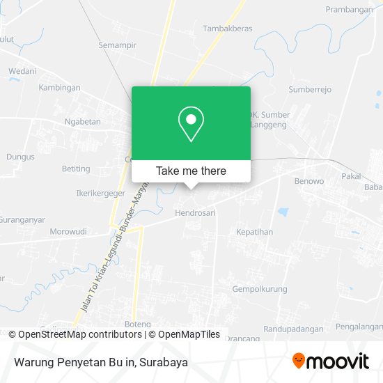 Warung Penyetan Bu in map