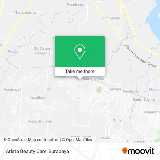 Arista Beauty Care map