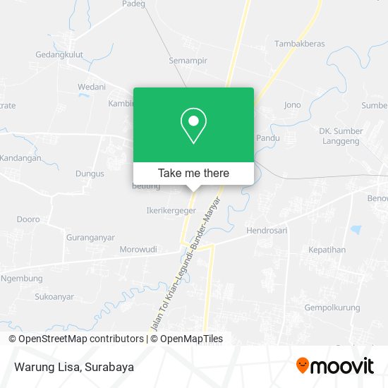 Warung Lisa map