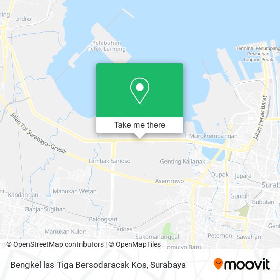 Bengkel las Tiga Bersodaracak Kos map