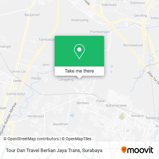 Tour Dan Travel Berlian Jaya Trans map