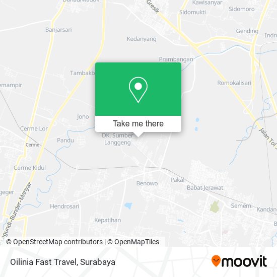 Oilinia Fast Travel map
