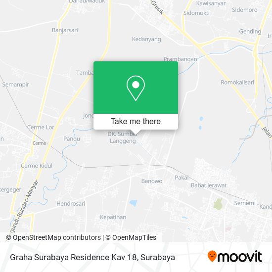 Graha Surabaya Residence Kav 18 map