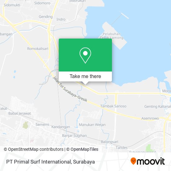 PT Primal Surf International map