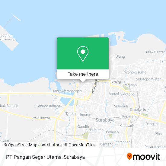 PT Pangan Segar Utama map