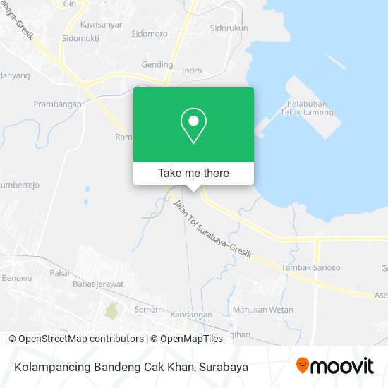 Kolampancing Bandeng Cak Khan map